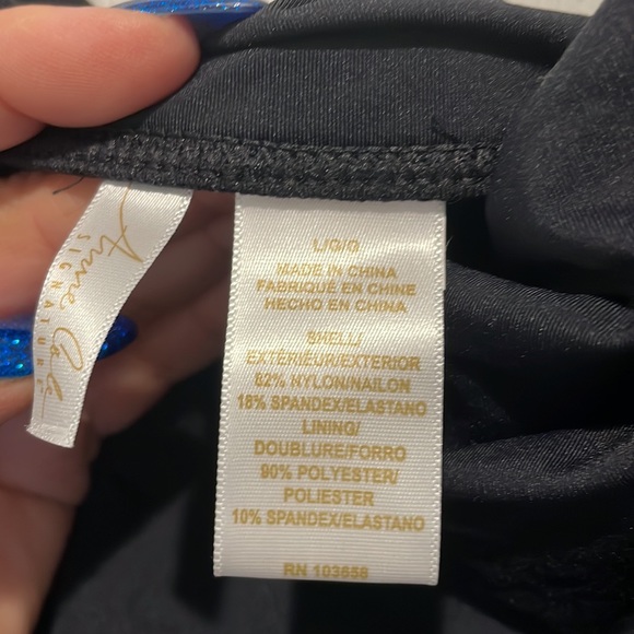 Anne Cole Signature Black bathing suit bottom size Large - Picture 5 of 7